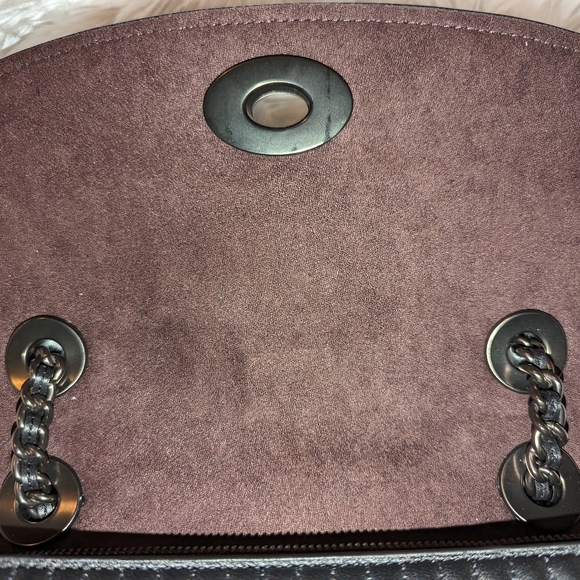 Coach Parker Quilted bag with Rivets  Black 76081 EUC - Picture 2 of 16